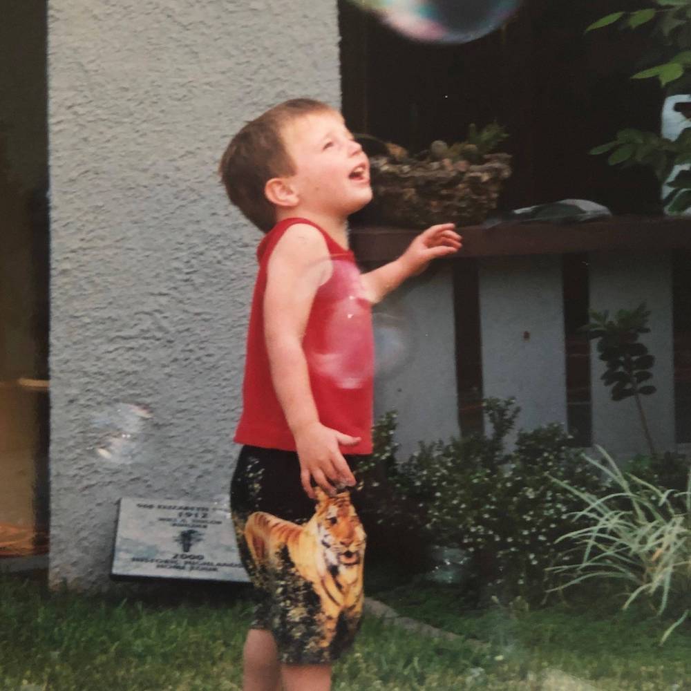 Aaron as a child